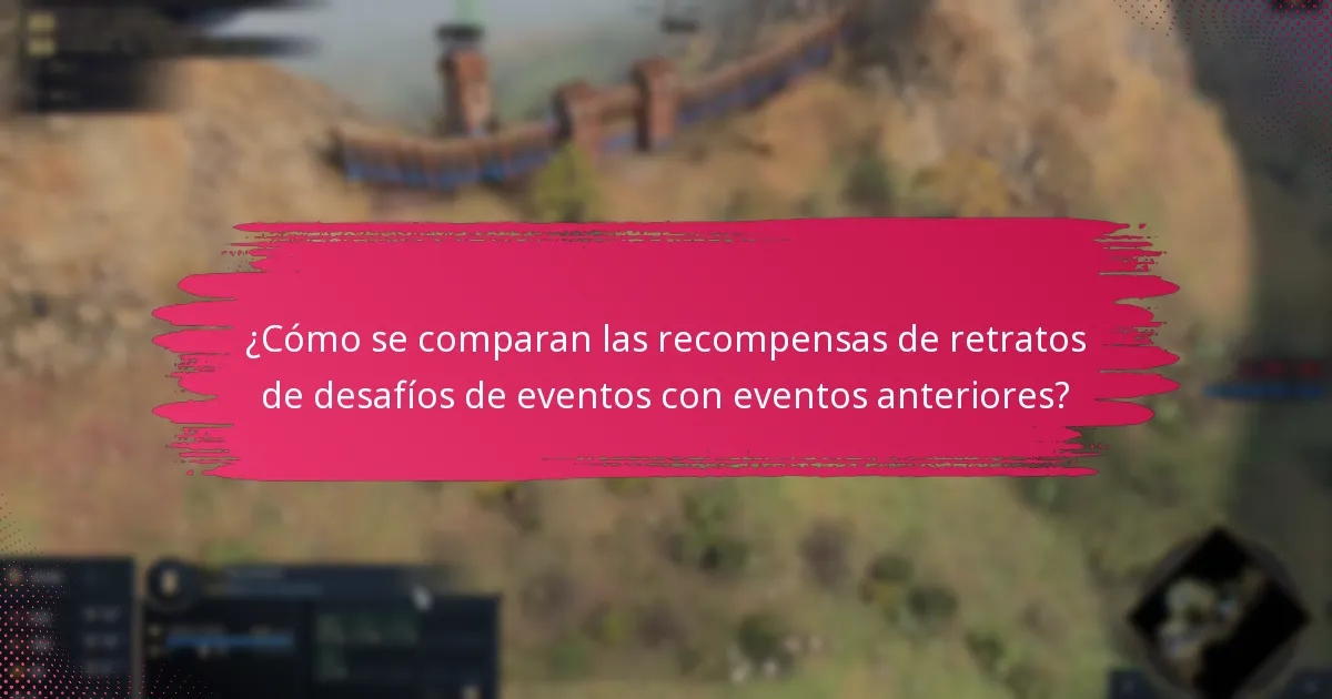 ¿Cuáles son las condiciones de desbloqueo para las recompensas de retratos de desafíos de eventos?